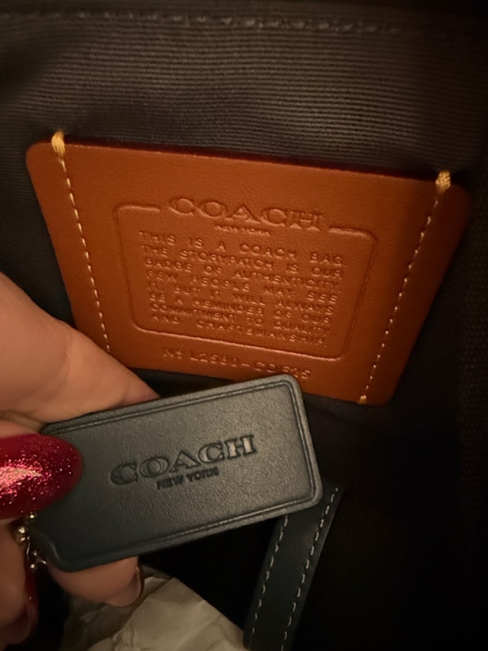 💙 Coach NWT Blue West Pack In Signature C Denim & Leather with Silver Hardware - Picture 6 of 7